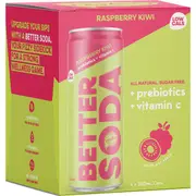 Nexba Better Soda Raspberry Kiwi 330mL x 4 pack