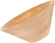 ABOOFAN Large Wooden Salad Bowl Design for Easy Mixing Pouring Versatile Kitchen Bowl for Home Restaurant Use Extra Large Capacity for Salad Fruit More