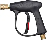 Short Pressure Washer Gun 3000 PSI Max, Black Power Washer with 1/4" Quick Connector