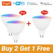 Ewelink/Tuya MR16 Zigbee/WiFi Smart Bulbs 5W RGBCW Dimmable Lamps App/Voice/Remo