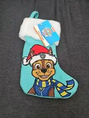 NWT Paw Patrol Chase 9" Mini Christmas Stocking Ruz