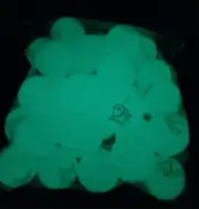 30 GLOW IN THE DARK BLUE PARTY DINOSAUR BOUNCY SUPER BALLS, HIGH BOUNCE