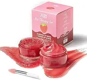 [ANAI RUI] Lip Care Kit - Lip Mask & Lip Sugar Scrub, Overnight Lip Sleeping Mask, Lip Exfoliator Scrub,Lip Moisturizer for Dry Chapped Lips (Strawberry)