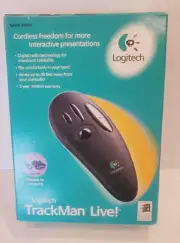 Logitech Model 4324 TrackMan Live Cordless Mouse New in Box 904324-0403