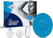 CureTape Sensor Patches - Sensor Fixing Plasters - Covers for Freestyle Libre, Dexcom and Medtronic Guardian Sensors - Fixation Tape for Your Sensor (Blue)