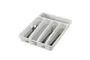 Madesmart Mini 5 Compartment Cutlery Tray Home Kitchen Organiser 32x23cm WHT