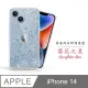 Meteor Apple iPhone 14 6.1吋 奧地利水鑽彩繪手機殼 - 雪花之星(多鑽版)