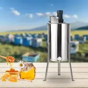 3 Frame Electric Honey Extractor Beekeeping Equip Motor Clear Lid &Stand 140W