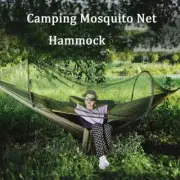 Camping Hammock with Mosquito Net 260x140cm Automatic Quick-opening