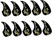 UPKOCH 10Pcs Acoustic Guitar Pickguard Scratch Plate Durable Protector for Guitars Easy Installation for Home and Stage Use Prevents Scratches and Wear