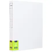 J.Burrows Recycled A4 Binder 2 D-Ring 25mm Gloss White