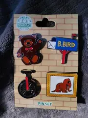 New! Busch Gardens Big Bird/Snuffy Pin Set