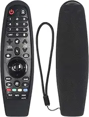 Protective Silicone Remote Case for AN-MR19BA AN-MR18BA AN-MR600 AN-MR650 AN-MR20GA LG Magic Remote Case Remote Cover for LG 2019 3D Smart TV Magic Remote Cover (Black)