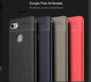 For Google Pixel Leather Case Bumper Back Cover 2 2XL 3 3 XL 3a 3aXL 4 4XL