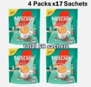 4x17sachets Nescafe Proslim Protect Instant Coffee 3in1 Diet Slimming With Fiber