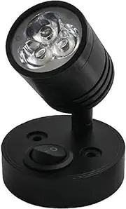 Wall Mounted Reading Light - 12V 3W RV Spotlight LED Reading Light | RV Reading Lamps, Bedside Lamp, Indoor Lighting Wall Sconce for Van Caravan Trailer Truck Marine