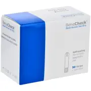 BeneCheck 50 Test Strips Glucose Monitoring Testing Refill Meter