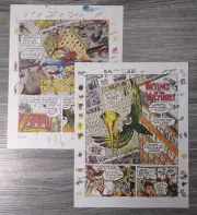 Reproduction Color Charts From Spiderman Magazine 1 Splash Page, Vulture