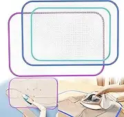 RONDURE Pressing Cloth for Ironing 3 Pcs （2 Large + 1 Medium Size） – Ironing Cloth to Protect Clothes, Heat Resistant Press Cloth Protector for Ironing, Ideal for Sewing and Delicate Fabrics