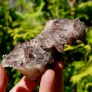 4in DT Floater Phantom Pyramid Hematoid Quartz Crystal Cluster, Zambia sp7