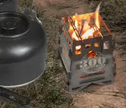 Outdoor Pocket Stove Box Fits Trangia Burner Camping Grill Survival Multi-Tool