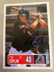 Tyler Esplin 2018 Lowell Spinners Signed Team Card