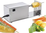 Professional Electric Tornado Potato Slicer, Spiral Cutter, Commercial Stainless Steel Spiral Potato Cutter, Homemade Potato Cutter Kitchen, for Vegetables