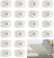 FUNNTY Mini Swivel Casters Wheels, Furniture Castors Self-Adhesive, 360 Degree Rotating Casters, Bearing Ball Transfer Wheels No Noise for Furniture Storage Boxes (20PCS)