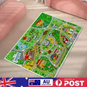 Kids Fun Game Play Rug Cartoon Carpet with Colorful Pattern for Playroom Bedroom