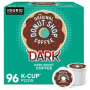 The Original Donut Dark Coffee, Keurig Single-Serve K-Cup Pods, Dark Roast, 9...