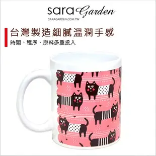 客製化 手作 馬克杯 陶瓷杯 插畫 愛心 貓咪 Sara Garden