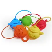 Teapot-Shape Tea Infuser Strainer Silicone Tea Bag Leaf Filter Diffuser Brew