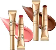 Summaryas Contour Wand & Blush Wands Duo, 2025 New 2 In 1 Liquid Blush, for Skin Highlighting, Correcting, with Applicator for Women and Girls, Multiple Color Options (01+002)