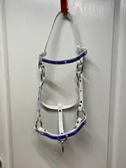 Custom made biothane halter/bridle with crystals and conchos!