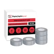432 Rolls Silver Duct Tape 2"x 60 Yards Utility Grade Adhesive Tape 7 Mil