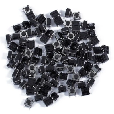 4 Pin Momentary Push Button Switches Assortment set Tactile Pushbutton Switches