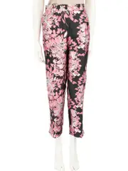 Metallic Floral Trousers