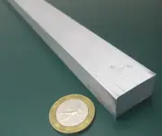 6061 T651 Aluminum Bar, 5/8" (.625") Thick x 1.0" Wide x 12" Long, 2 units, 2 Ft