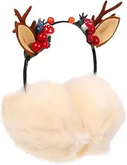 [SHERCHPRY] 1Pc Cartoon Xmas Earmuffs Winter Headband Christmas headband for Women Ladies Headbands Christmas