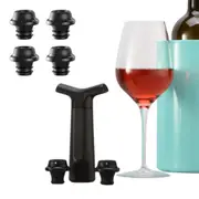 Wine Saver Vacuum Pump with 4 Vacuum Wine Stoppers