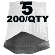 Poly Bubble Mailer #5 ( 10.5x15 ) 200 QTY ( 100 + 100 ) Fast Shipping