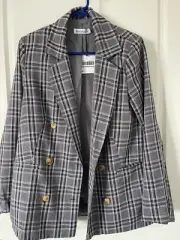 Women’s Atmos&Here Check Blazer Size 8