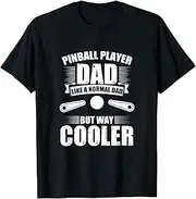 VidiAmazing Pinball Player Dad - Retro Arcade Game Pinball Machine Gamer ds1323 T-Shirt