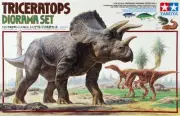 Tamiya Models 1/35 Dinosaur Series Diorama Set No.4 - Triceratops