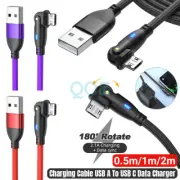 Micro USB Charging Cable For Samsung USB A To USB C Data Charger Cord 2M/1M/0.5M