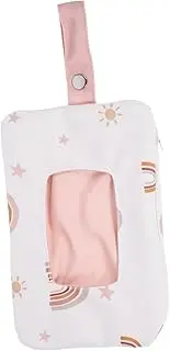 CANIGHT Portable Wipes Container Bag Reusable Travel Dispenser with Hanging Loop for Easy Access and Lightweight Wipes Case for Strollers Diaper Bags Go Essentials