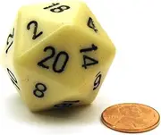 Jumbo d20 Counter - Opaque 34mm Dice
