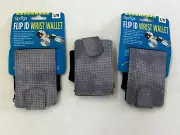 Sprigs Flip ID Wrist Wallet & Pocket for Travel Running Hiking S/M New Lot Of 3