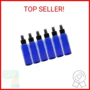 Cornucopia 4oz Blue Empty Plastic Refillable PET Spray Bottles w/Fine Mist Atomi
