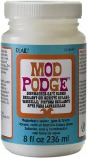 Mod Podge Dishwasher Safe Waterbased Sealer, Glue and Finish (8-Ounce),...